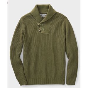 Duluth Trading Company Men’s Brigadier Shawl Collar Sweater Major Green XL Tall